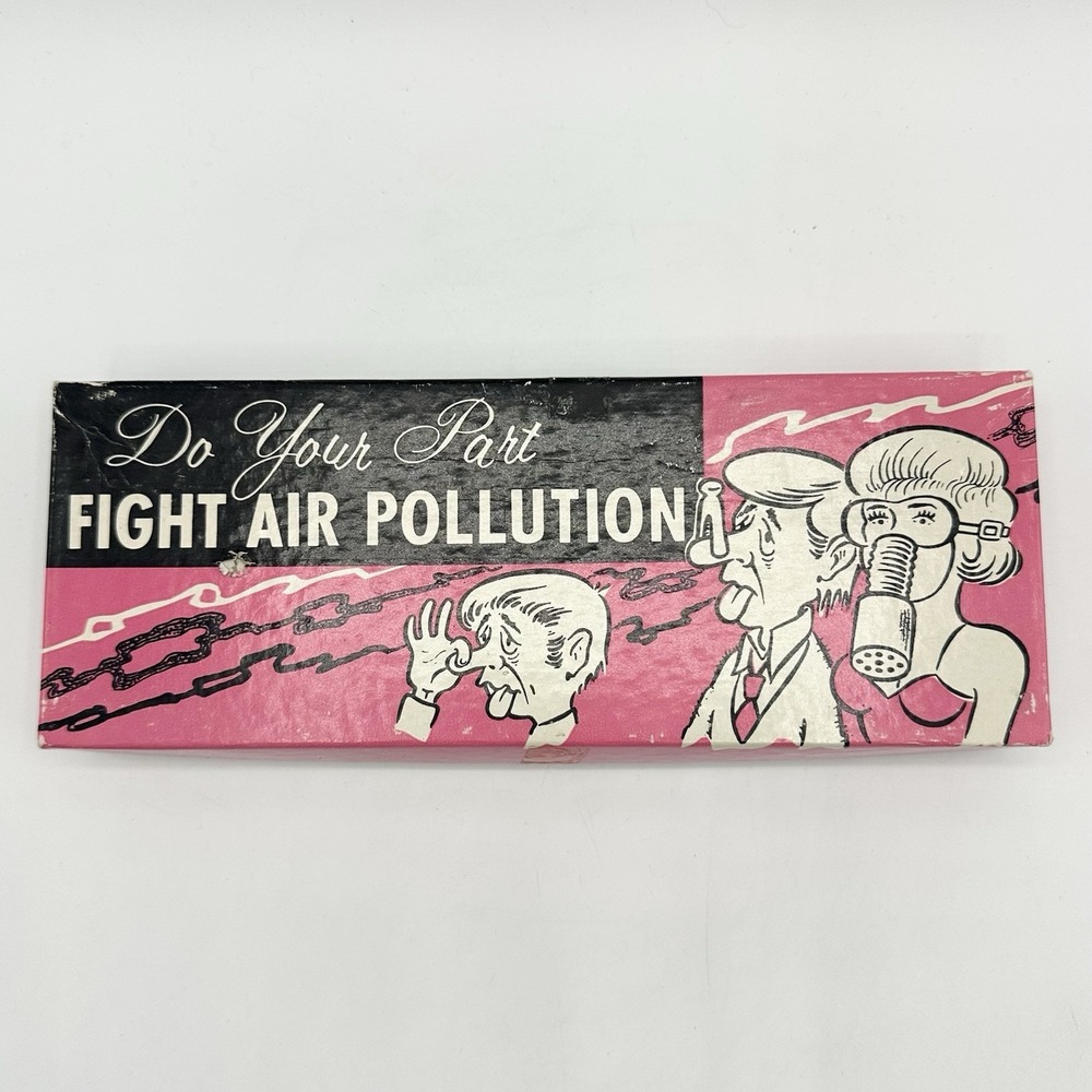 Vintage Gag Joke Gift Do Your Part Fight Air Pollution 1970 Franco-American READ